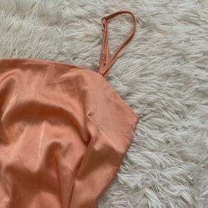 Satin Mini Blush Dress